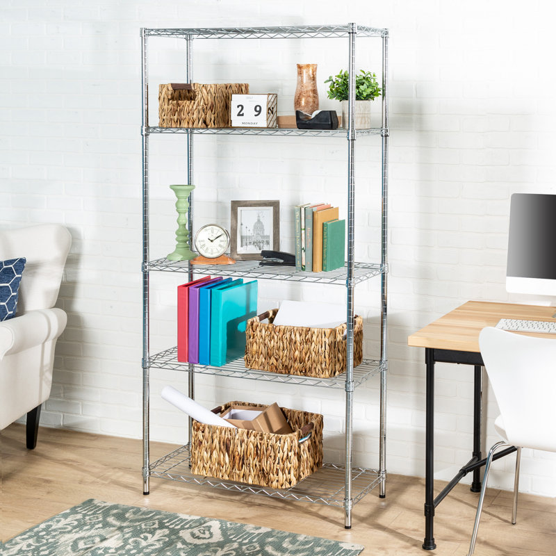 Wayfair Basics 72" H x 36" W 5 Shelf Wire Shelving Unit & Reviews